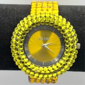 Yellow Crystal Via Nova Men's Watch